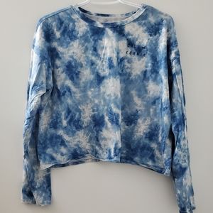 Crop tie dye sweater